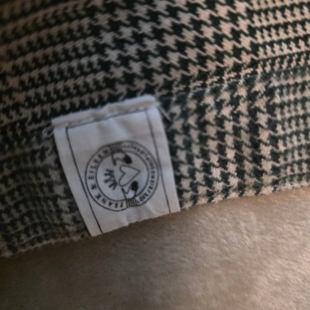 Frank & Eileen relax Button Shirt Women XL Grey Plaid Glen Check Woven in Italy - Picture 9 of 12
